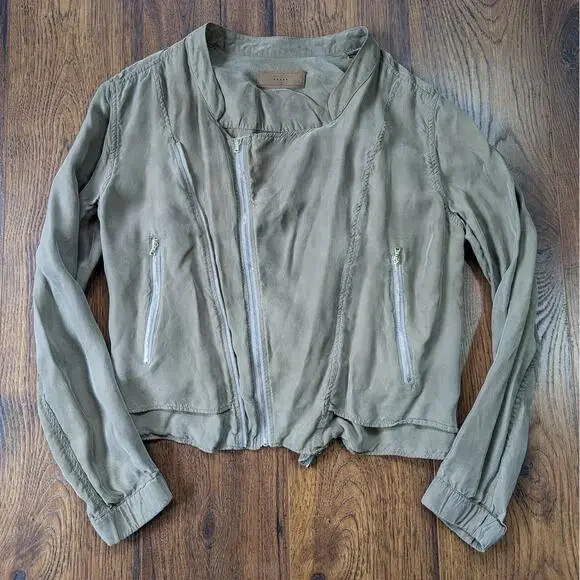BlankNYC Faux Silk Bomber Jacket M - Picture 3 of 7